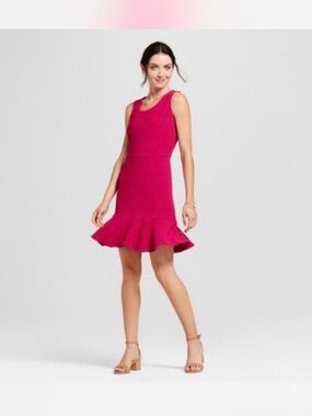 NWT Fuchsia Fit-and-Flare Dress -2